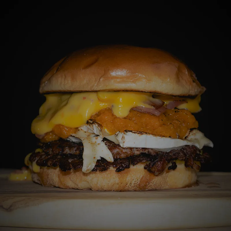 La Princesa, Doble Smash Burger, queso de cabra, mayonesa sweet chili
